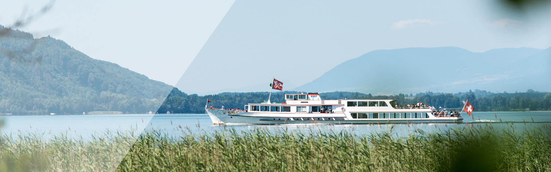 Schiff auf dem Bielersee